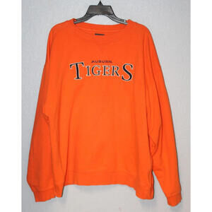 Vintage Pro Edge Sewn Clemson Tigers Embroidered Pullover Sweatshirt Size XL